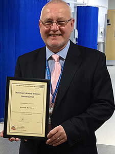 Derek. A. Bolton with The Shreswbury and Telford Hospital Chairman's Award